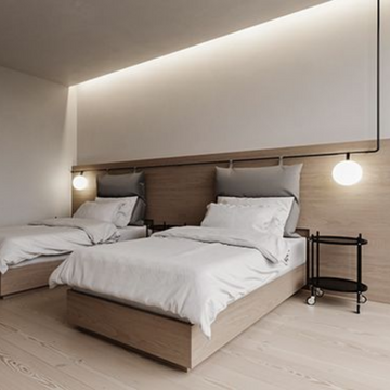 Custom MDF Twin Bed